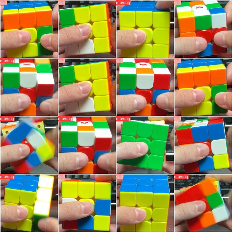 Vision-based Rubik's Cube Move Detection